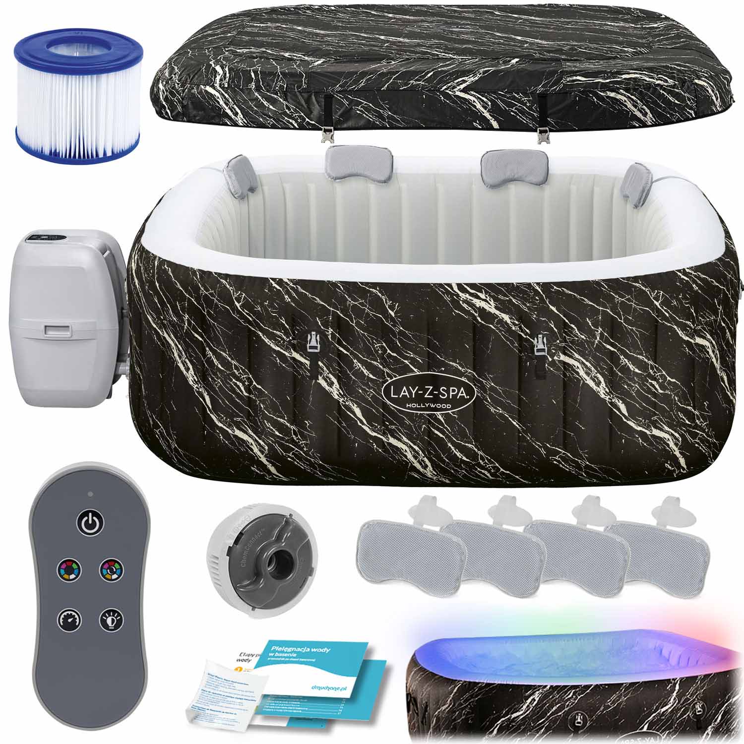 "Lay-Z Hollywood" pučiamos SPA 6 vietų "Bestway 6001F"