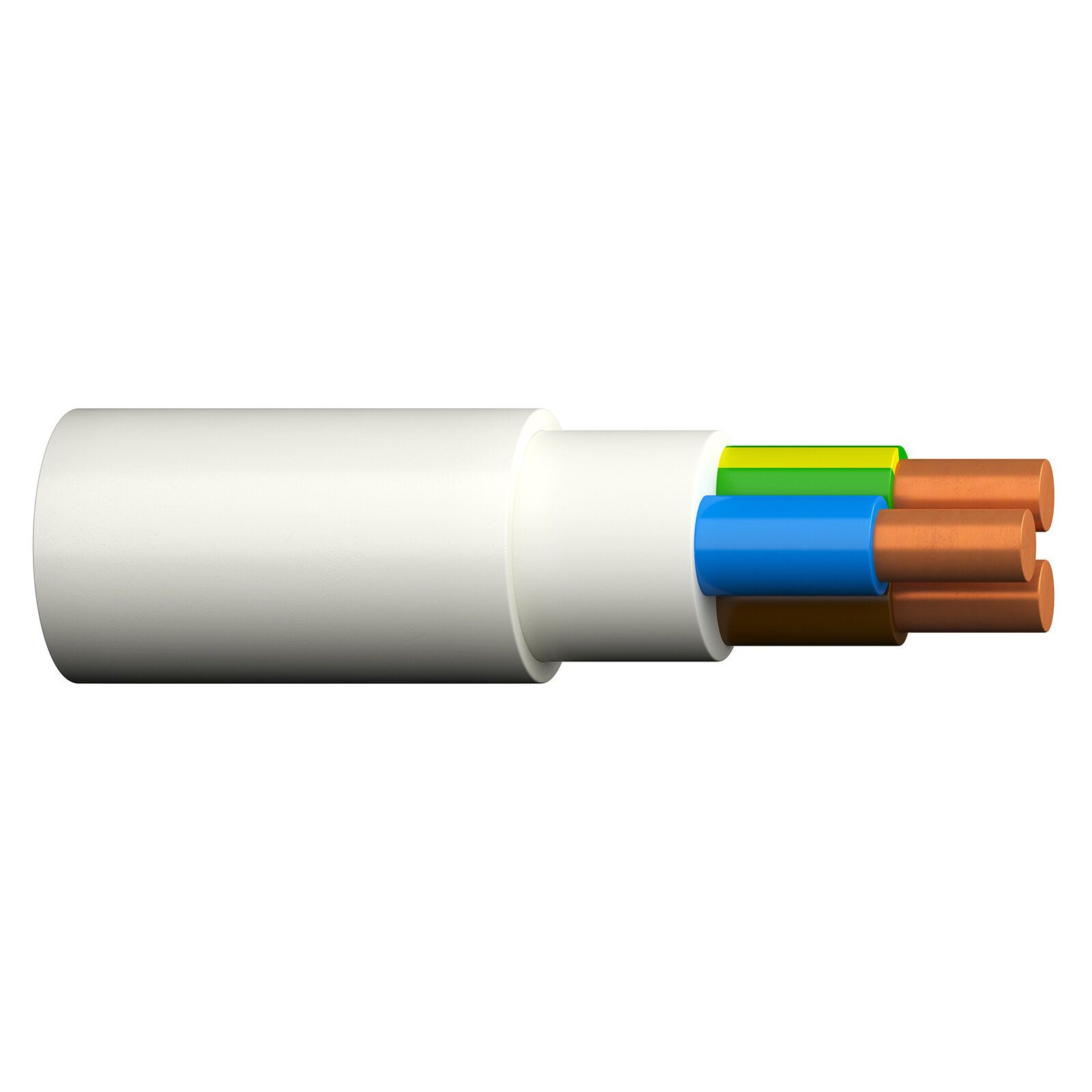 XPJ-HF C-pro 3x1.5 kabelis Prysmian Group (monolitas, XLPE, be halog., baltas, Cca, 300 m)
