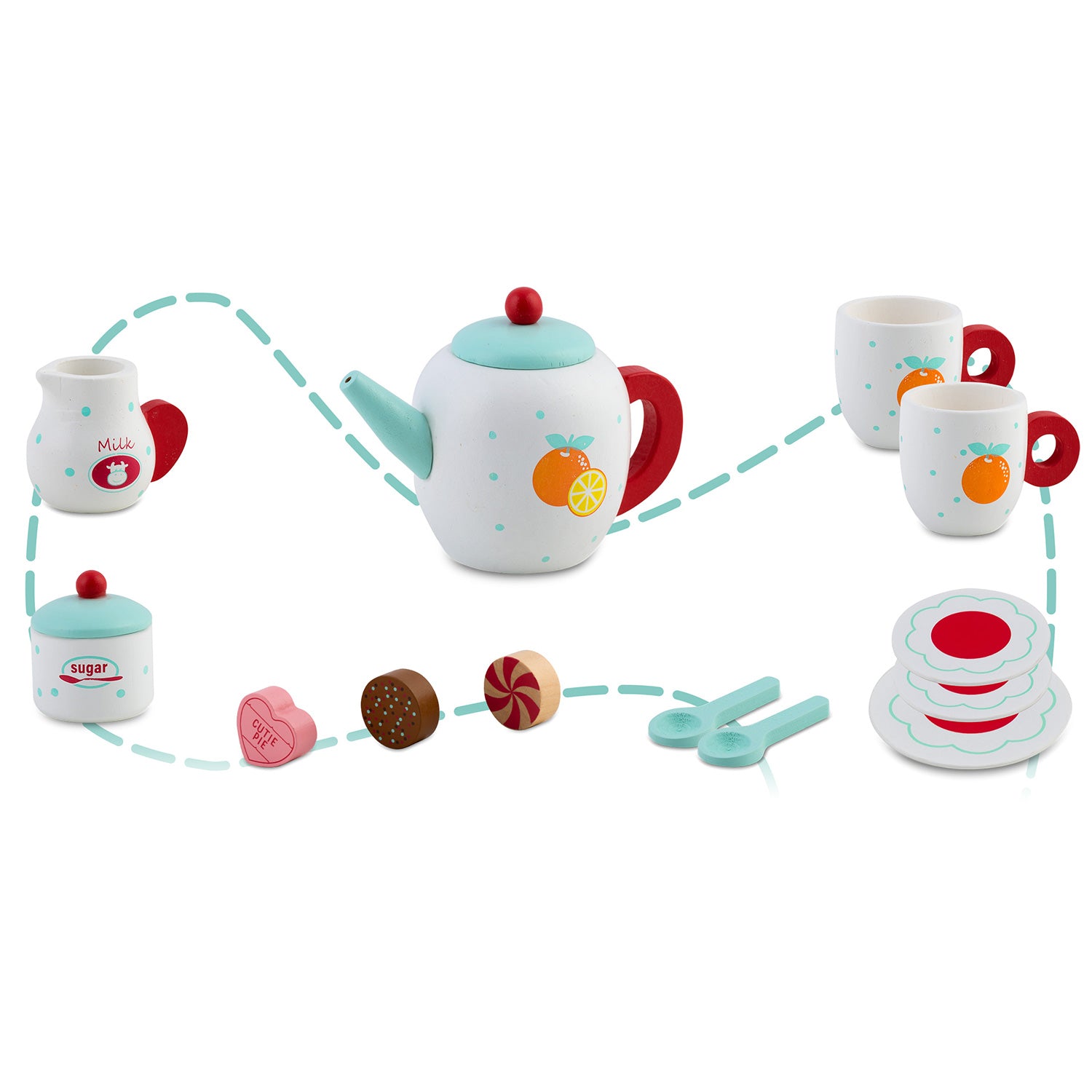 RK-869 Ricokids medinis žaislas arbatos komplektas