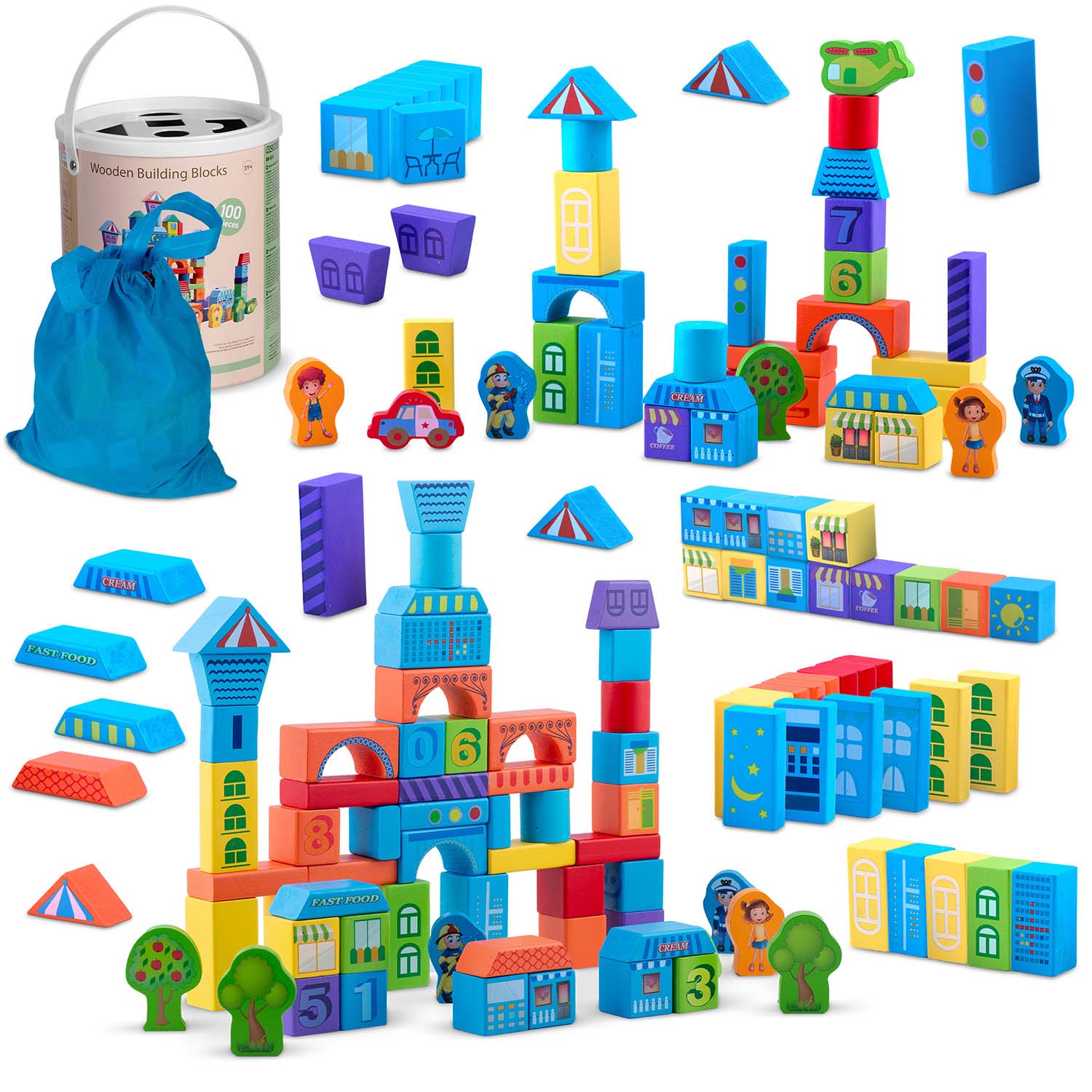 RK-871 Ricokids medinės edukacinės blokės