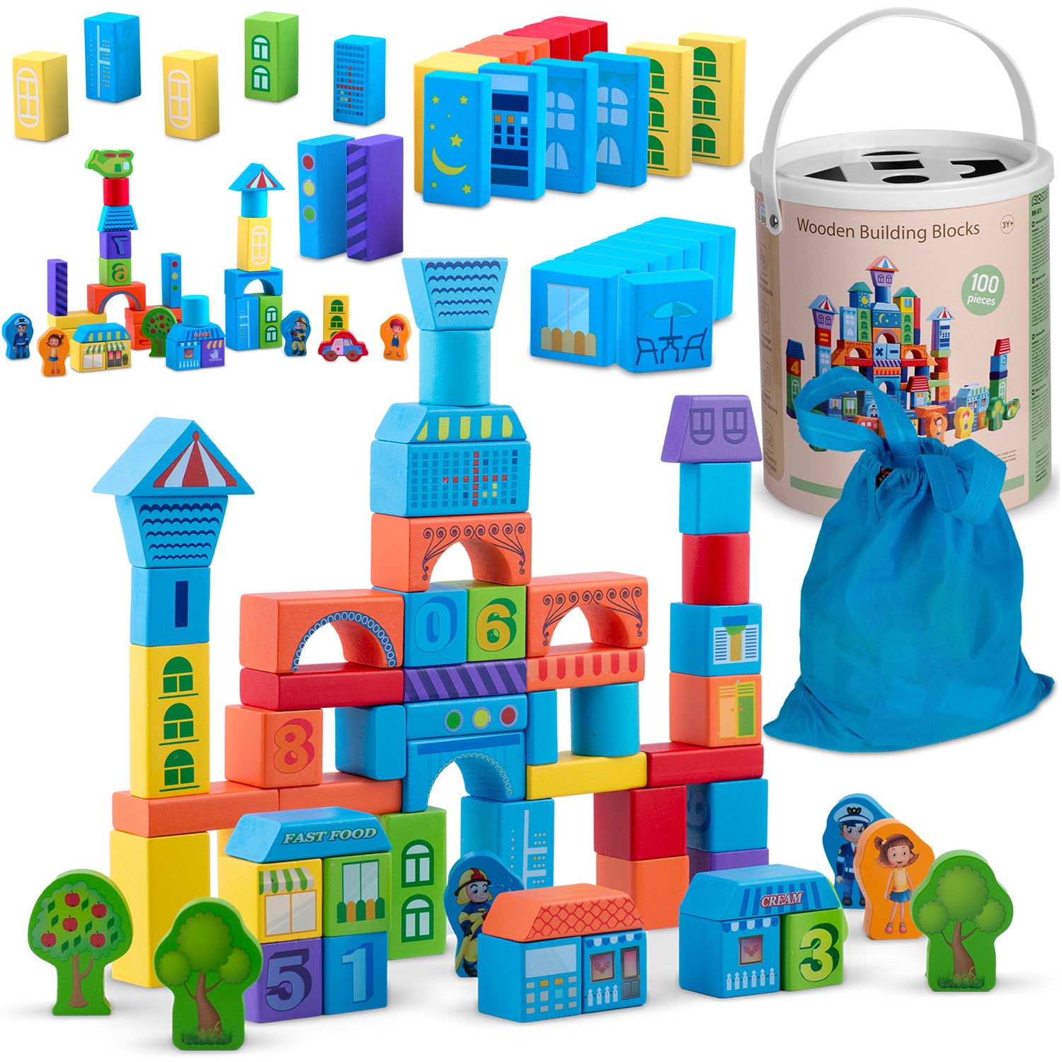 RK-871 Ricokids medinės edukacinės blokės