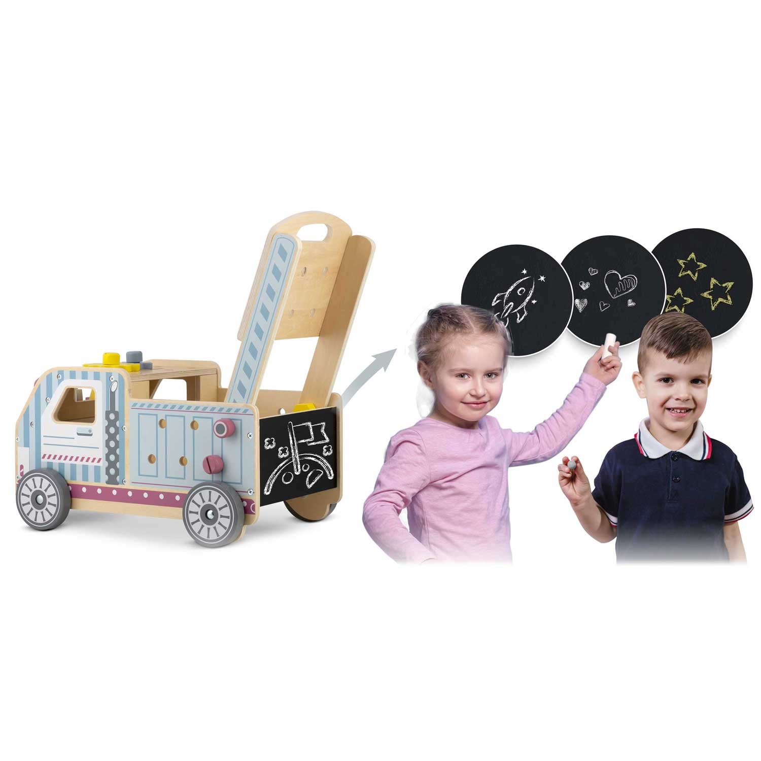 Medinis pėstis stumperis su Ricokids RK-874 įrankiai
