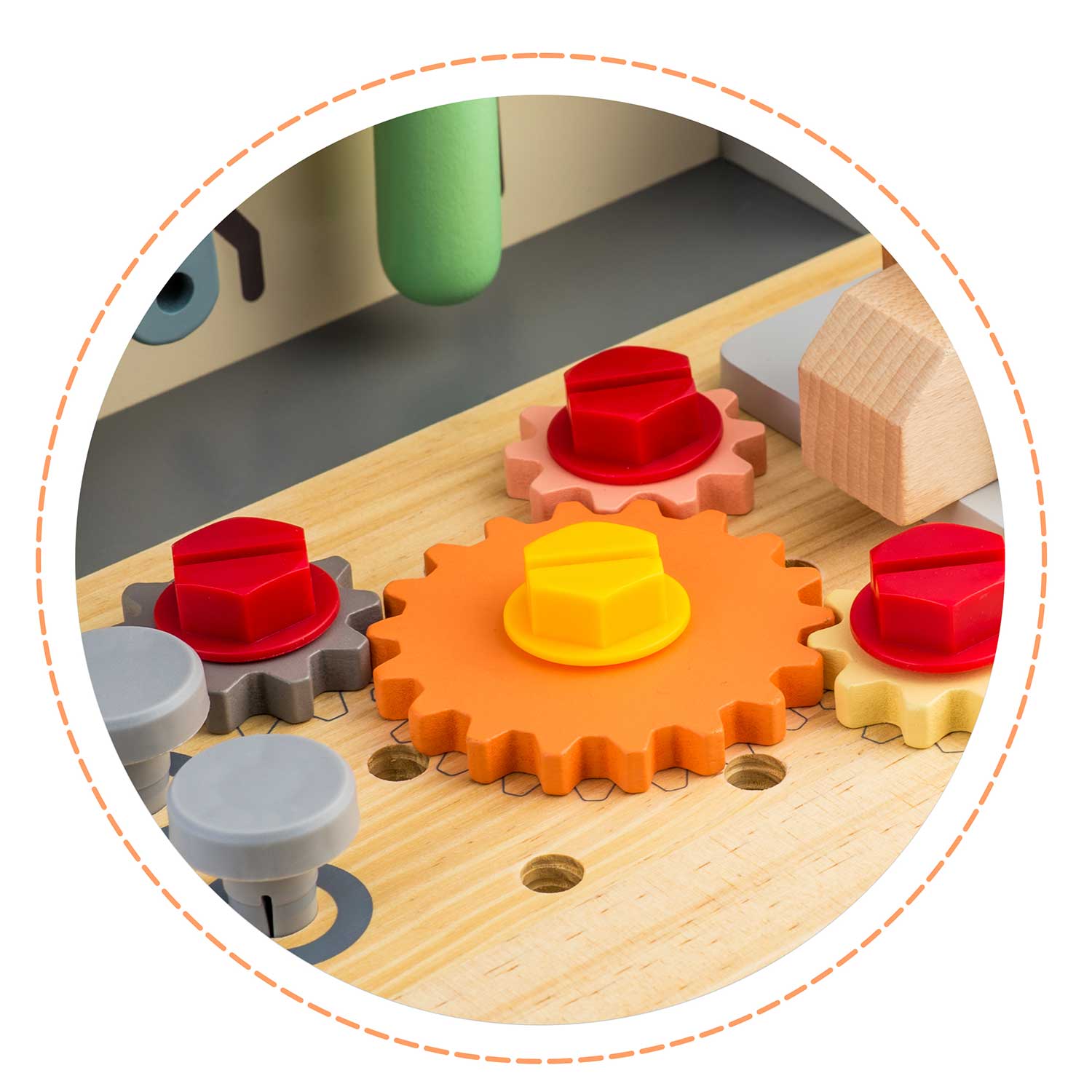 RK-877 Ricokids medinės dirbtuvės su įrankiais