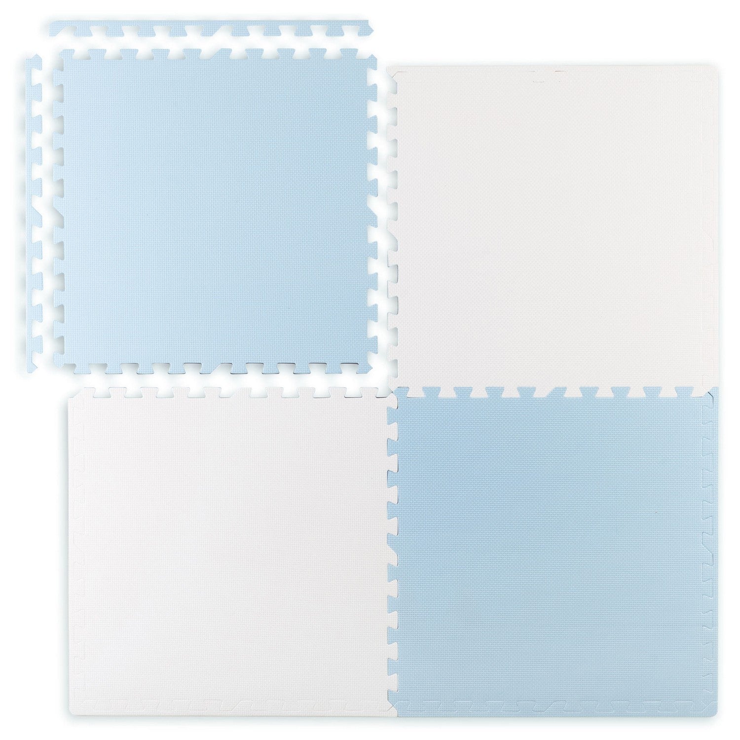 Ricokids 60x60 cm didelio puzlelio putų matas, 4 vienetai, mėlynas-baltas