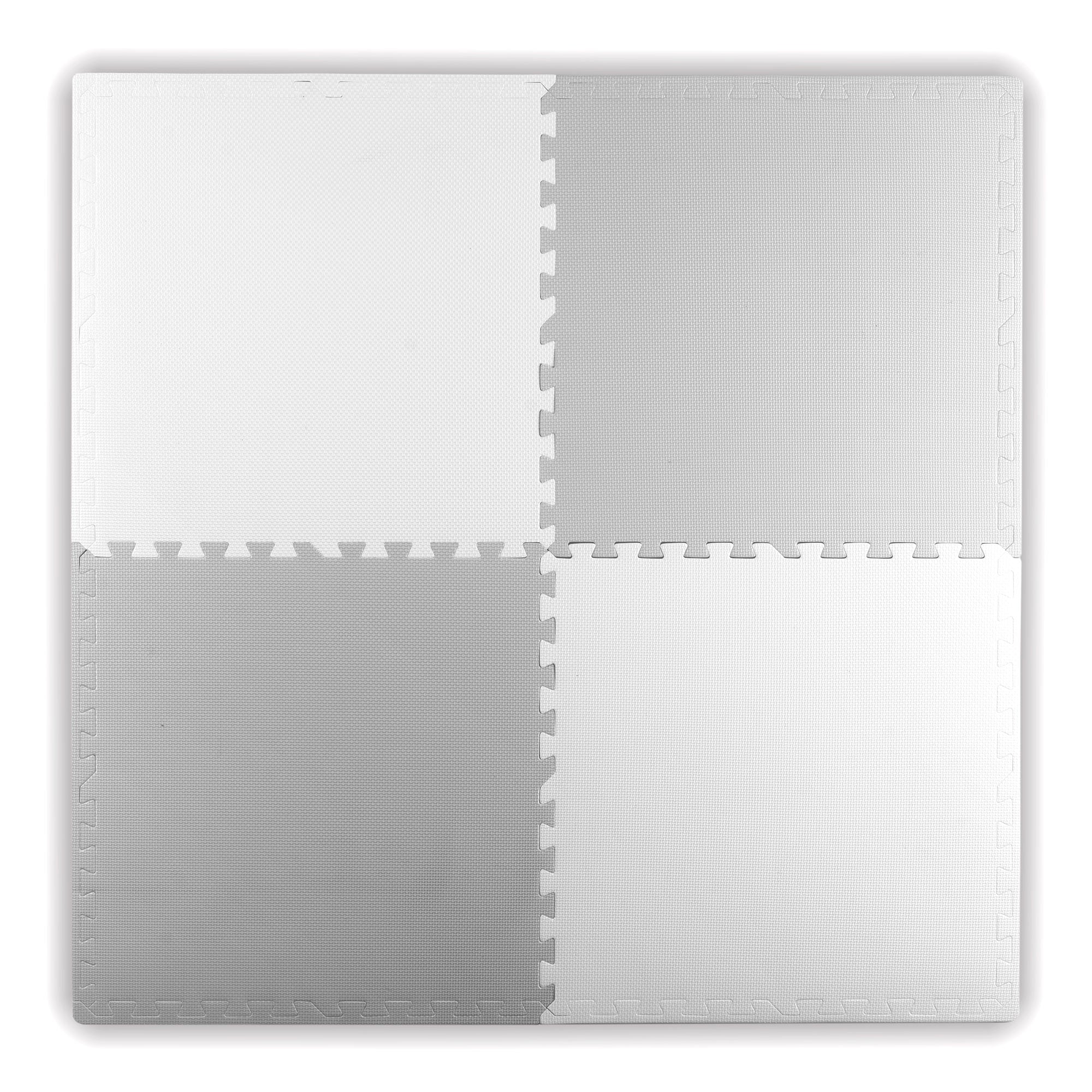 Didelis putų matas, Ricokids 60x60cm 4 baltos ir pilkos spalvos