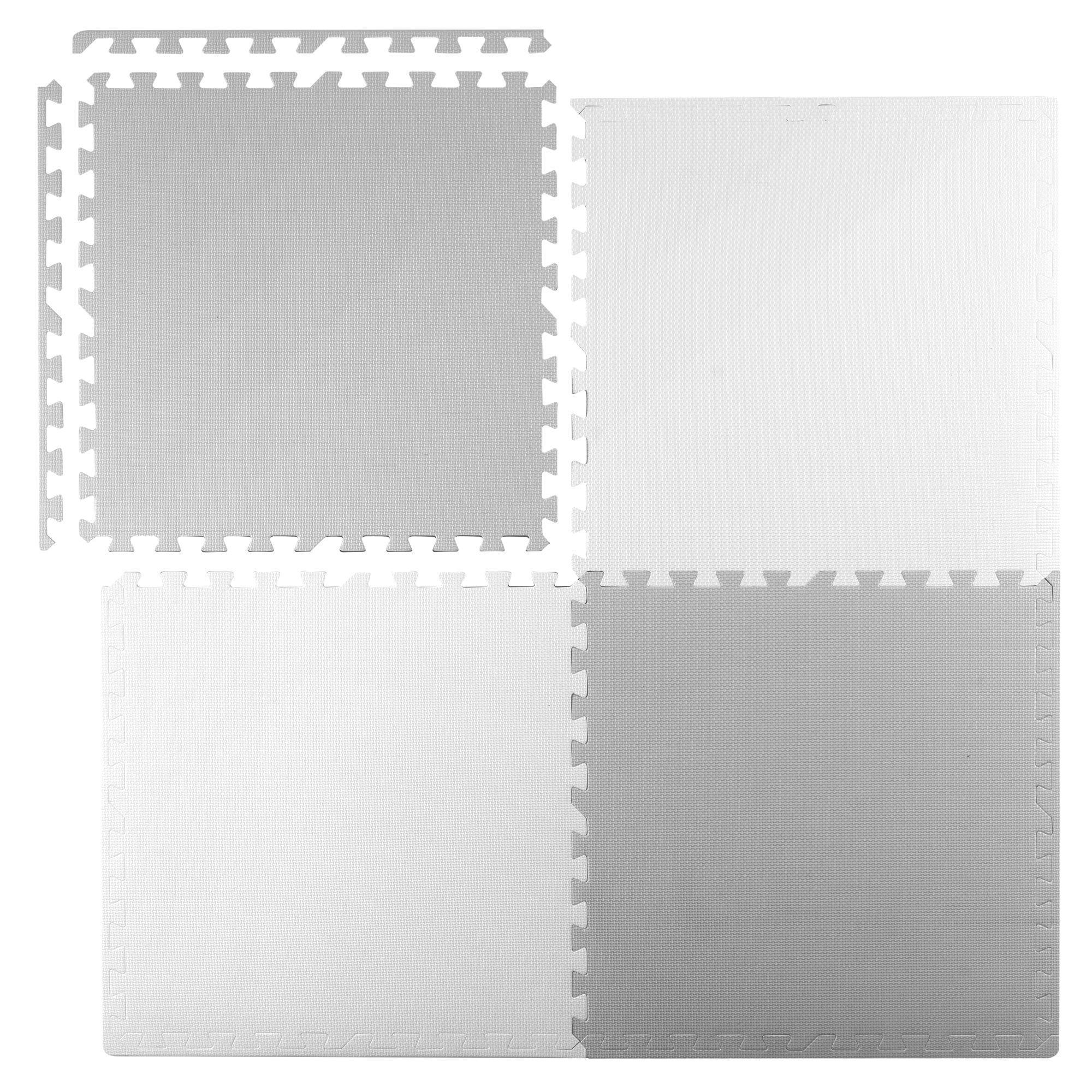 Didelis putų matas, Ricokids 60x60cm 4 baltos ir pilkos spalvos