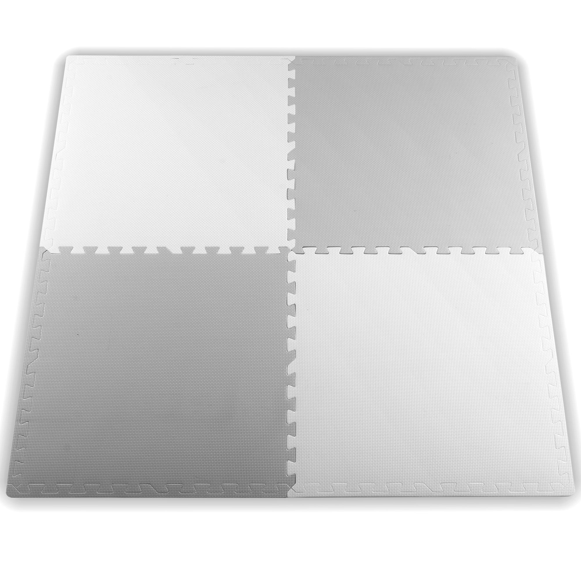 Didelis putų matas, Ricokids 60x60cm 4 baltos ir pilkos spalvos