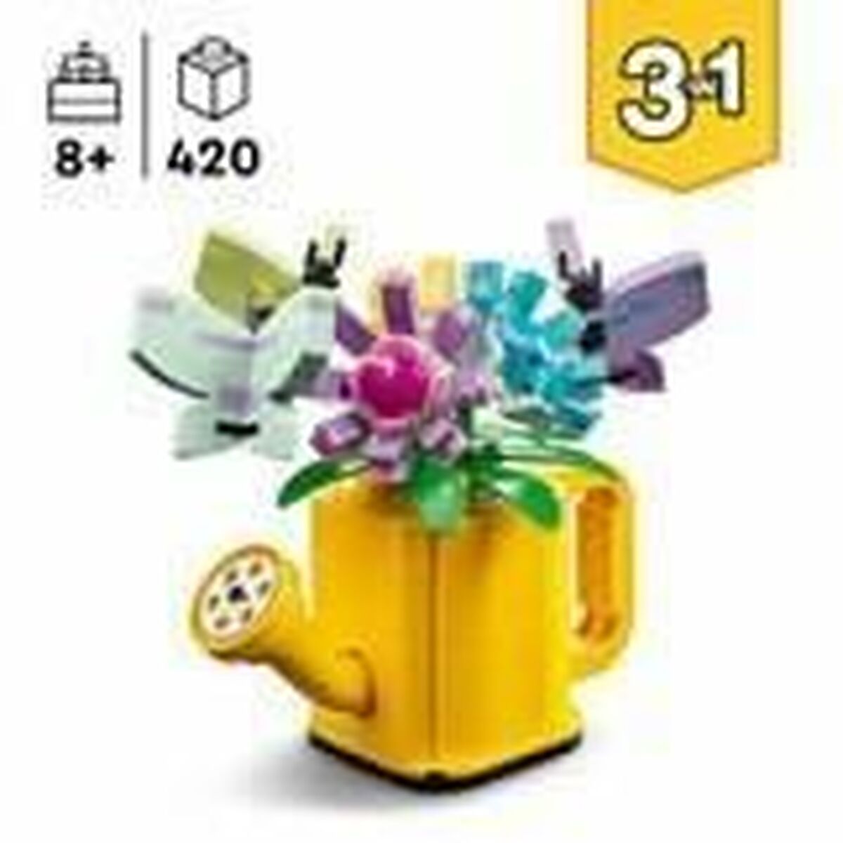 Statybos rinkinys Lego 31149 Creator 3in1 Flowers in the Watering Can Spalvotas