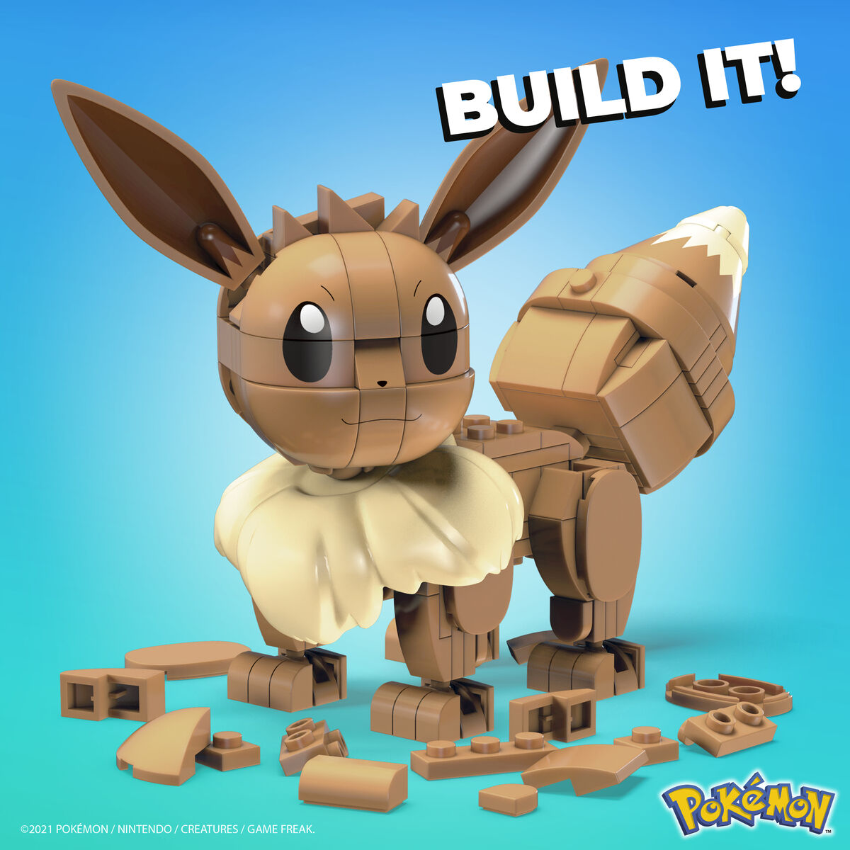 Sujungiama dalis Mega Construx  Eevee Medium + 7 metų 215 Dalys