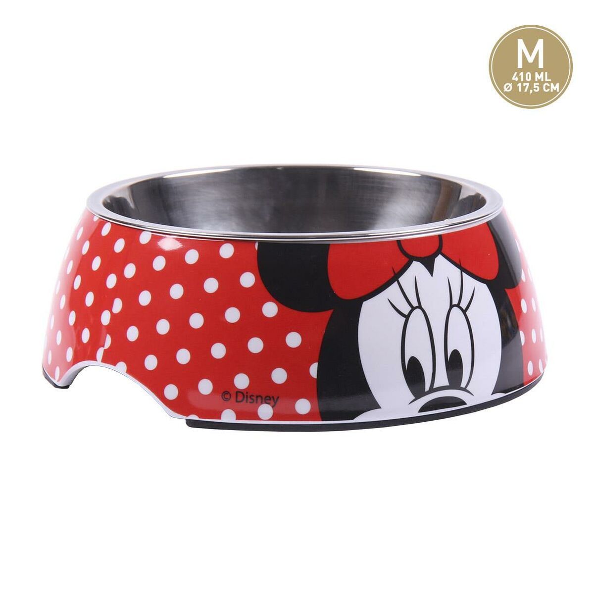 Šunų maisto indas Minnie Mouse Melaminas 410 ml Spalvotas Poliesteris Metalinis