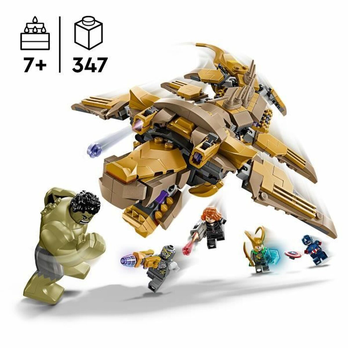 Statybos rinkinys Lego Marvel 76290 Avengers Leviathan Set 347 Dalys