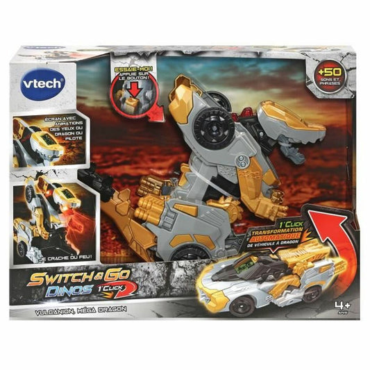 Transformerių mašina Vtech Switch & Go Dinos - Vulcanion, Mega Dragon