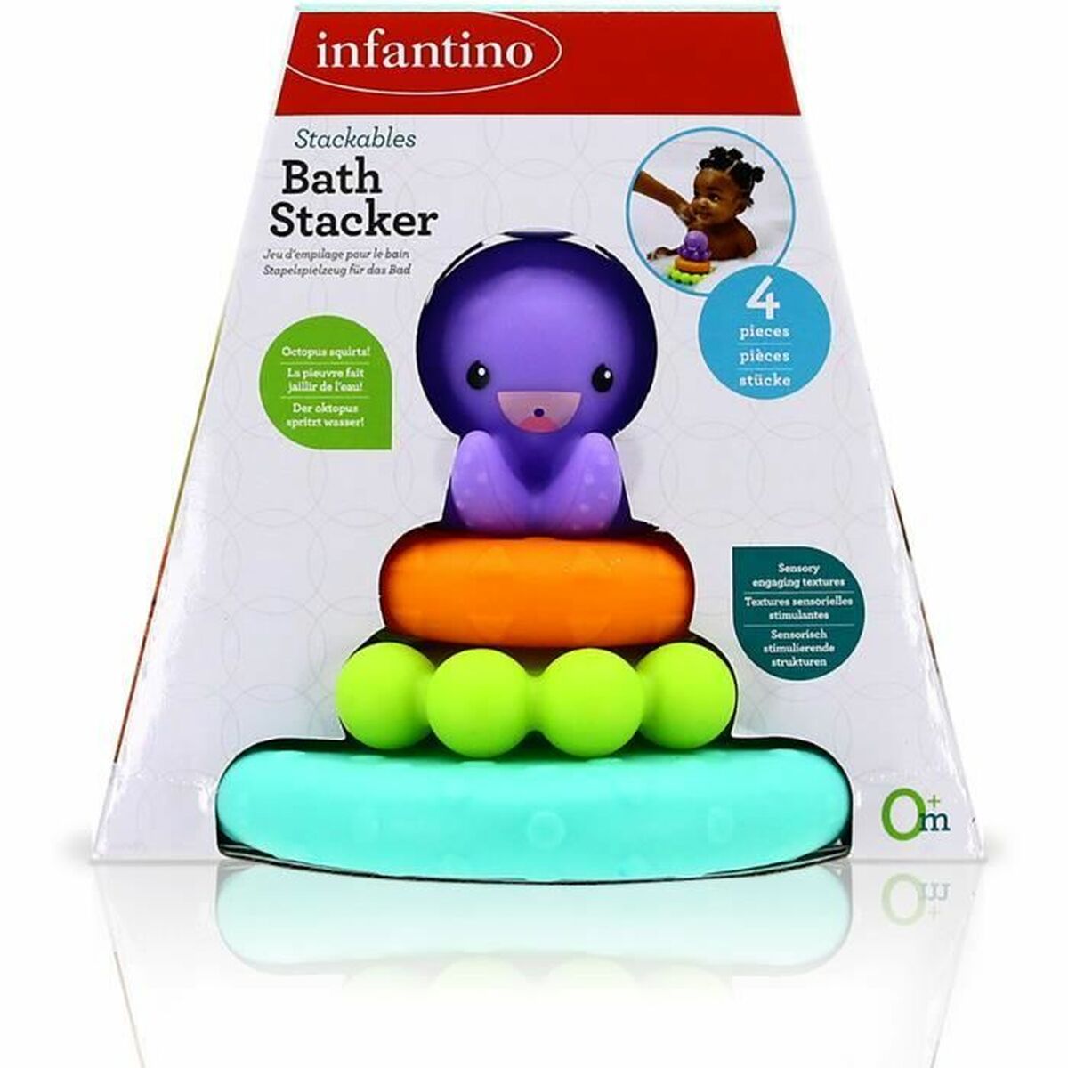 Piramidė-sukutis Infantino Octopus bath pyramid