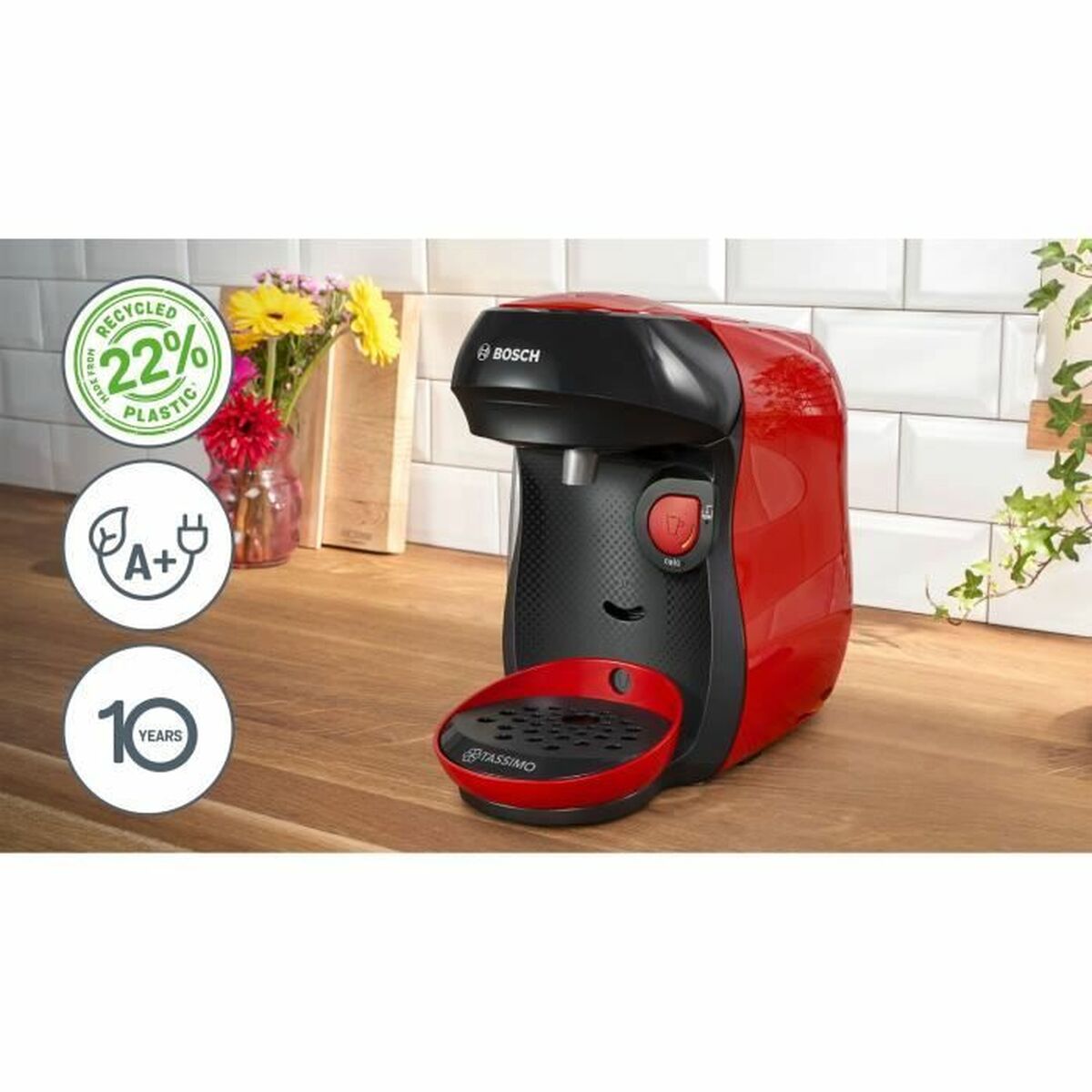 Kapsulinis kavos aparatas BOSCH TAS103E Juoda rouge 1400 W 700 ml