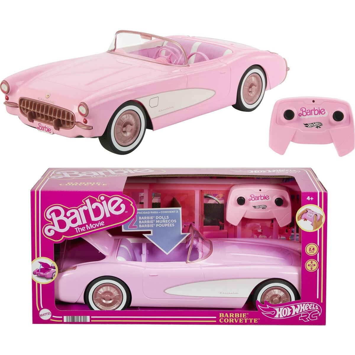 Mašina Barbie The Movie Hot Wheels RC Corvette