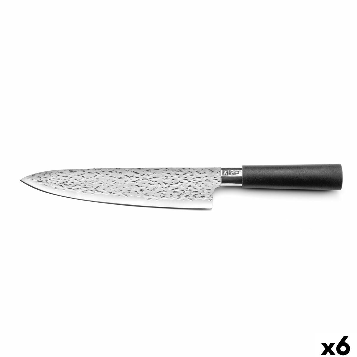 Virtuvės peilis Richardson Sheffield Katana Juoda Metalinis Bakelitas 20,5 cm (6 vnt.)