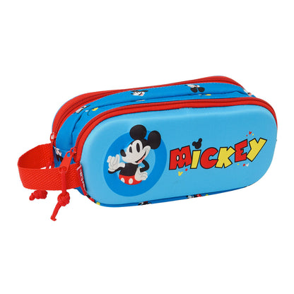 Dvigubas penalas Mickey Mouse Clubhouse Mėlyna 21 x 8 x 6 cm 3D