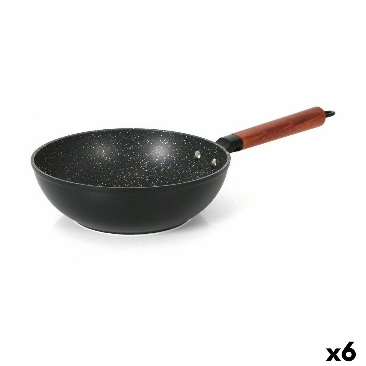 Wok keptuvė Quttin Doha Grūdintas aliuminis 50 x 28 x 9 cm (6 vnt.)