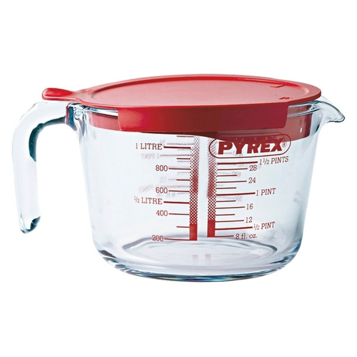 Matavimo ąsotis Pyrex Classic Skaidrus stiklas (1L)