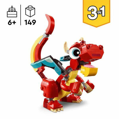 Statybos rinkinys Lego Creator 31145 Red Dragon 149 Dalys