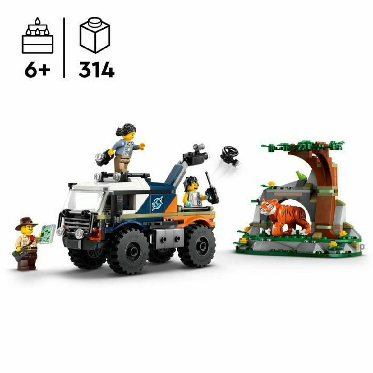 Statybos rinkinys Lego 60426 Jungle Explorer Off-Road Truck Spalvotas