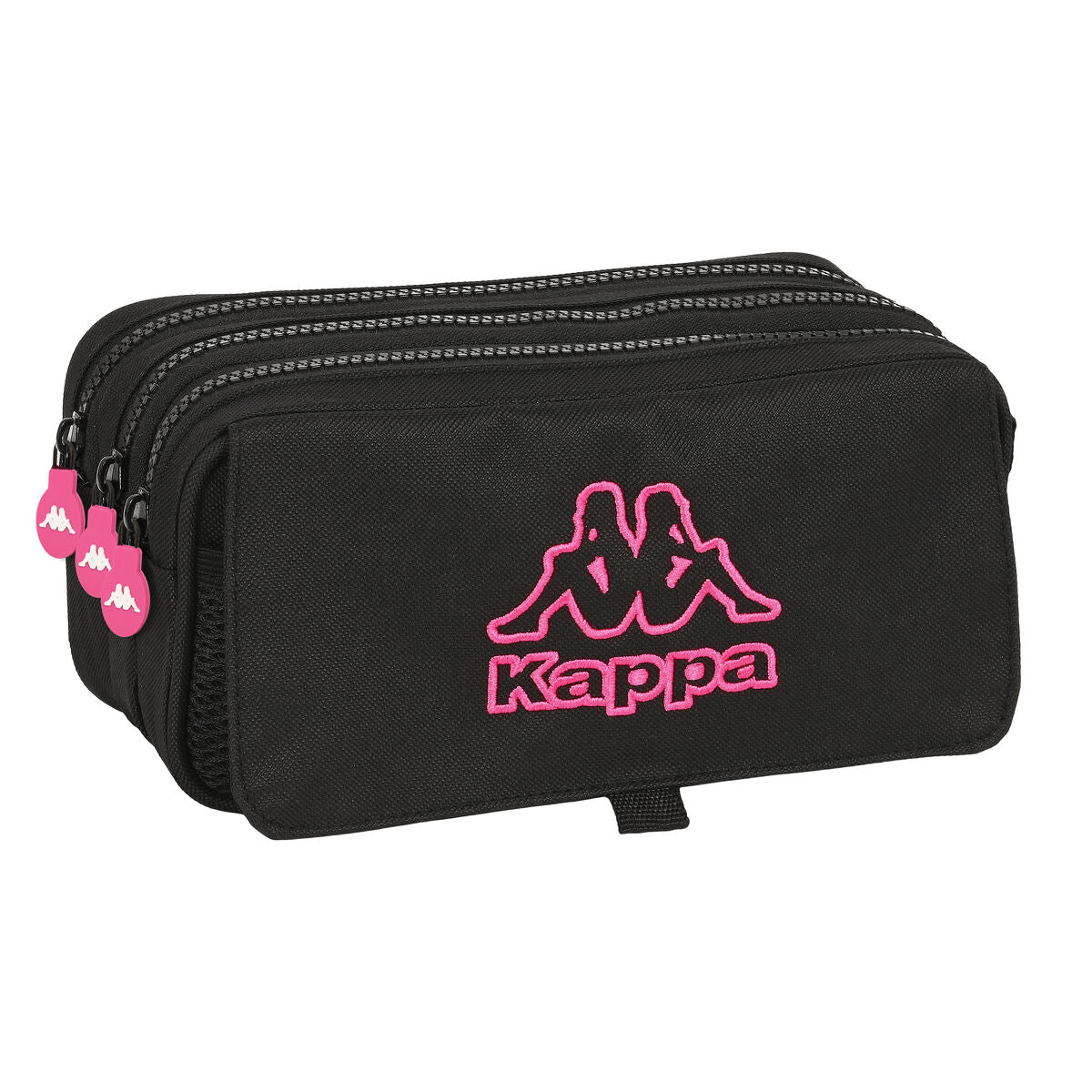 Trigubas penalas Kappa Black and pink Juoda (21,5 x 10 x 8 cm)