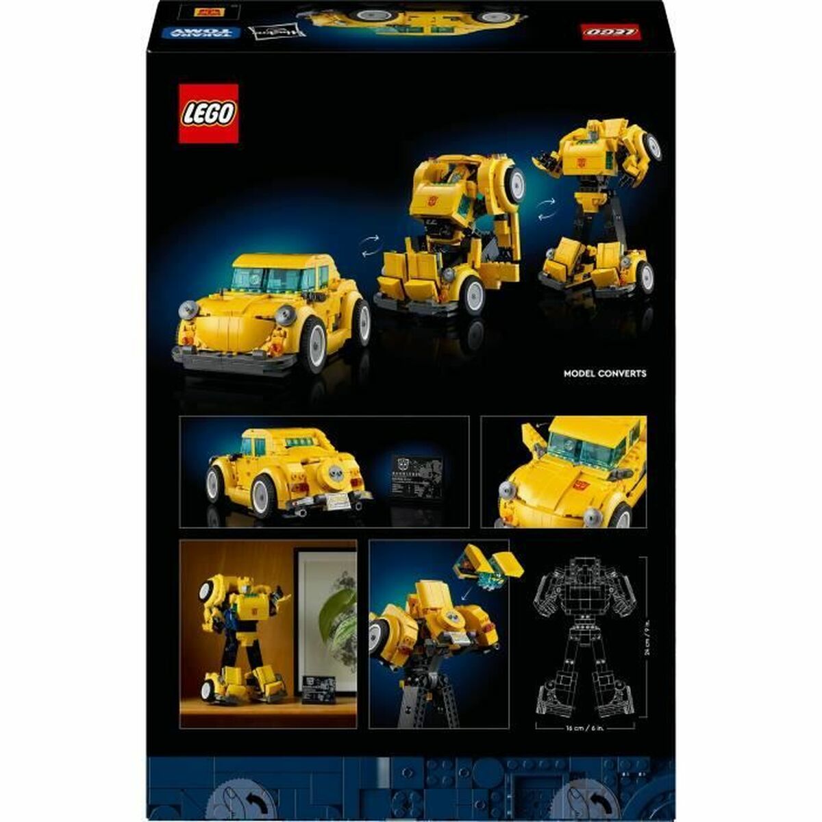 Statybos rinkinys Lego 10338 Transformers Bumblebee Spalvotas