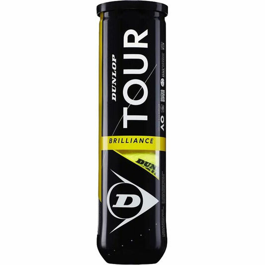 Teniso kamuoliai Dunlop Tour Brillance Geltona Juoda