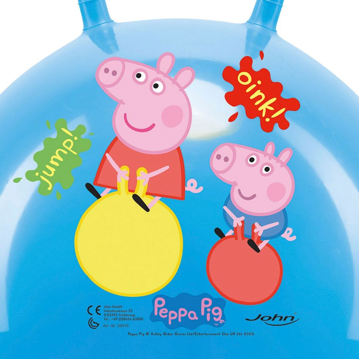 Lēkšana ar bumbu Peppa Pig Ø 45 cm Mėlyna (10 vnt.)