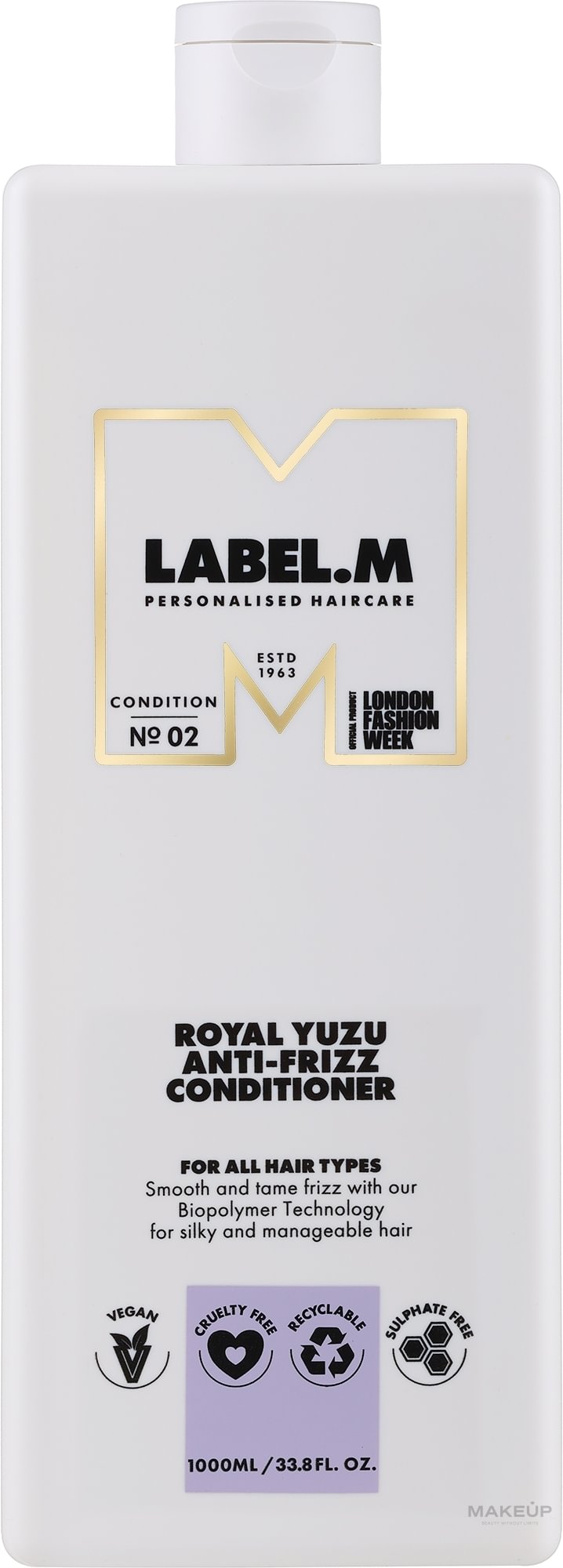 Label.m Profesionalus Royal Yuzu Anti-Frizz kondicionierius 1000ml