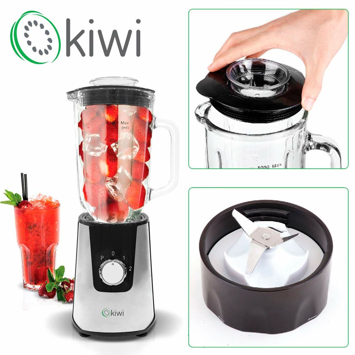 Trintuvas su indu Kiwi 1 L 400W 400 W 1 L 1L