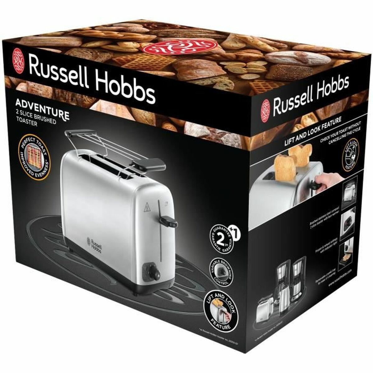 Skrudintuvas Russell Hobbs 24080-56 850 W Sidabras