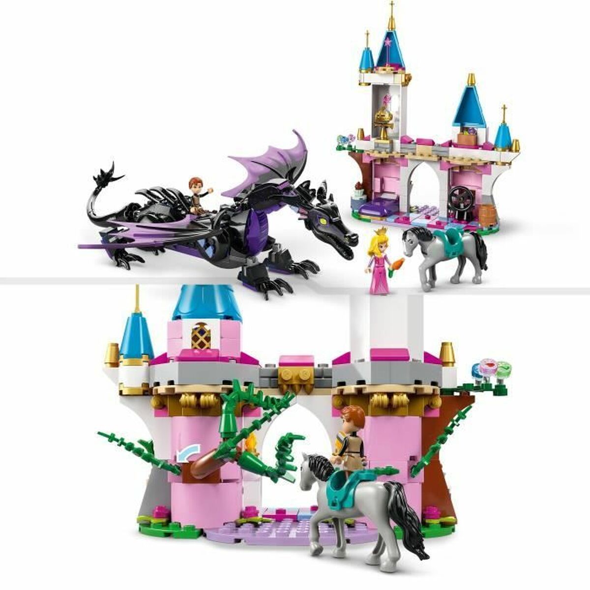 Statybos rinkinys Lego Disney Princess 43240 Maleficent as a dragon Spalvotas 583 Dalys