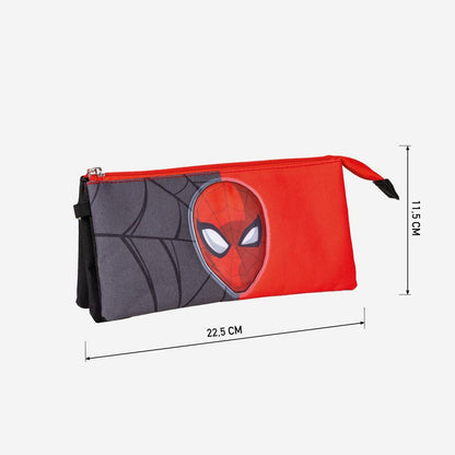 Trigubas penalas Spider-Man Raudona Juoda 22,5 x 2 x 11,5 cm