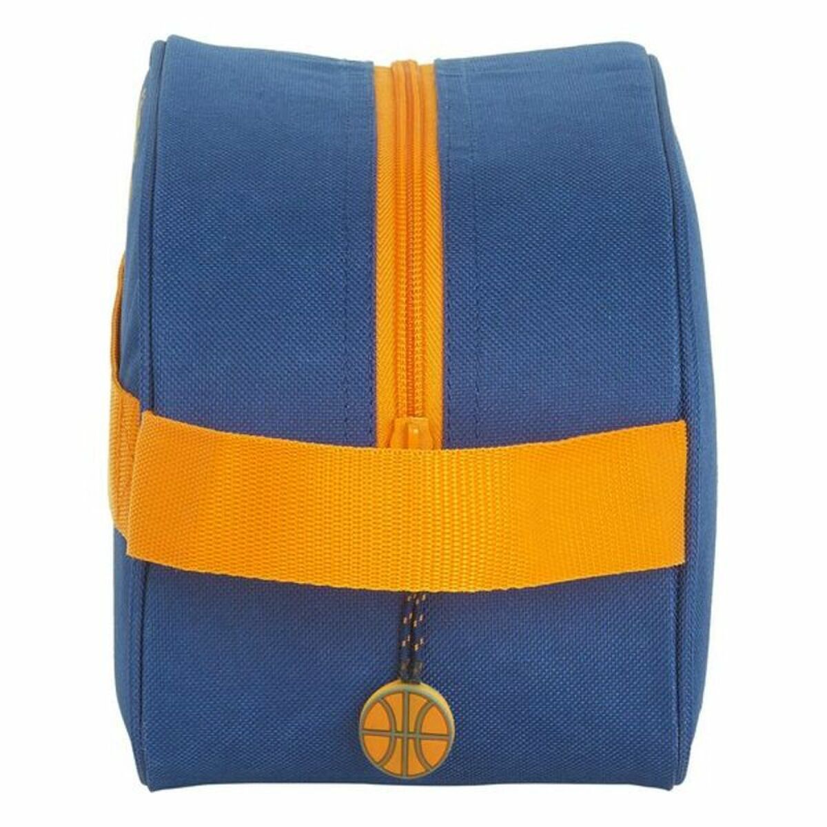 Mokyklinis higienos reikmenų krepšys Valencia Basket M248 Mėlyna Oranžinė 26 x 15 x 12 cm