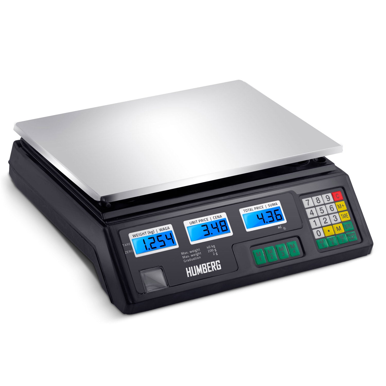 Elektroninė parduotuvės svoris 40 kg Humberg MH-190