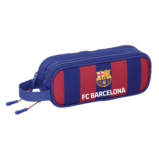 Dvigubas penalas F.C. Barcelona 24/25 Kaštoninė Tamsiai mėlyna 21 x 8 x 6 cm