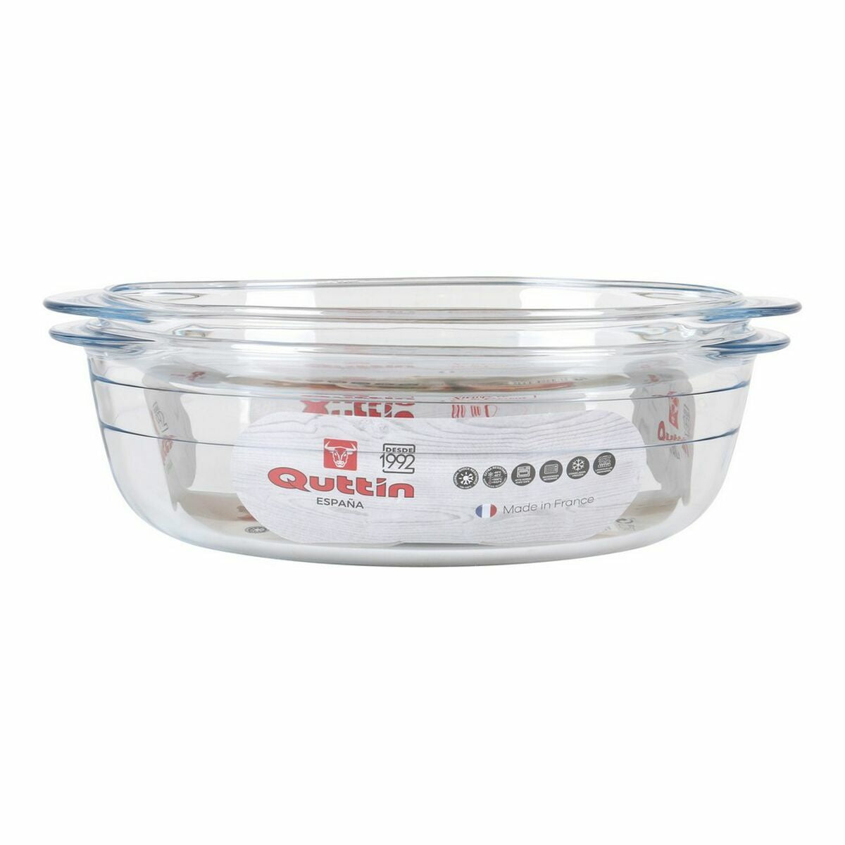 Puodas su dangčiu Quttin 63095 stiklas 33 x 20 x 13 cm (3L + 1L)