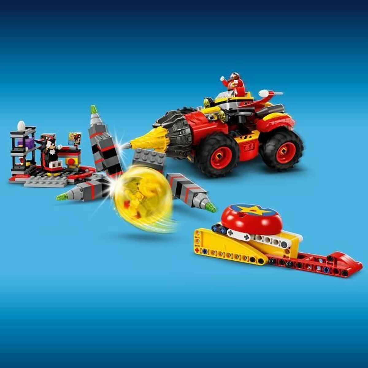 Statybos rinkinys Lego Sonic the Hedgehog 76999 Super Sonic vs. Egg Drillster 590 Dalys