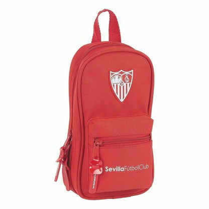 Kuprinė su pieštuko dėklu Sevilla Fútbol Club M747 Raudona 12 x 23 x 5 cm (33 Dalys)