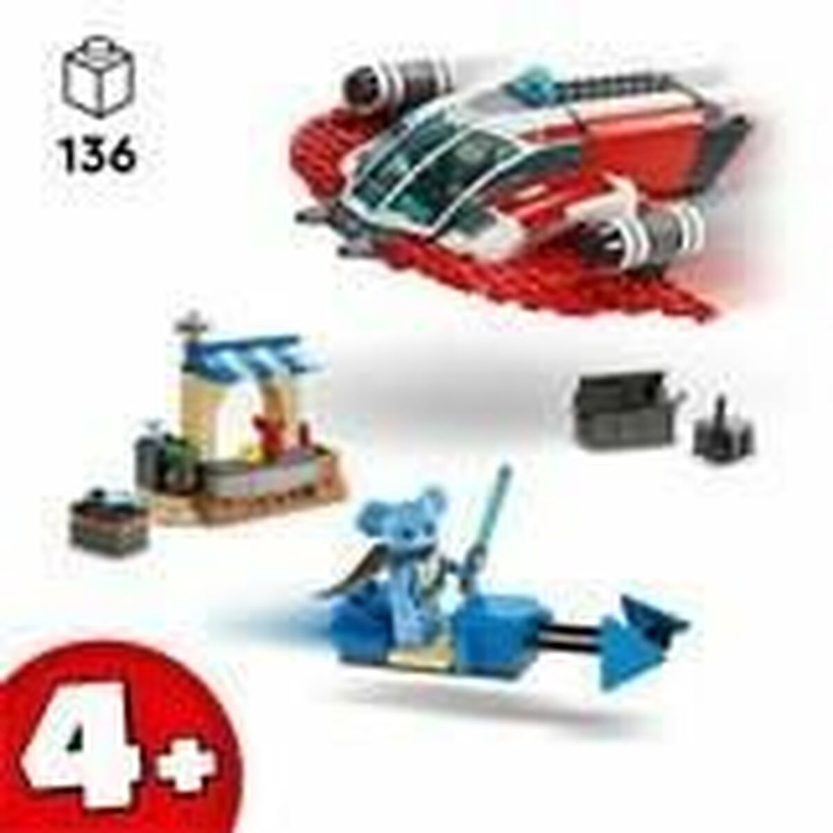 Statybos rinkinys Lego 75384 Star Wars The Crimson Firehawk Spalvotas