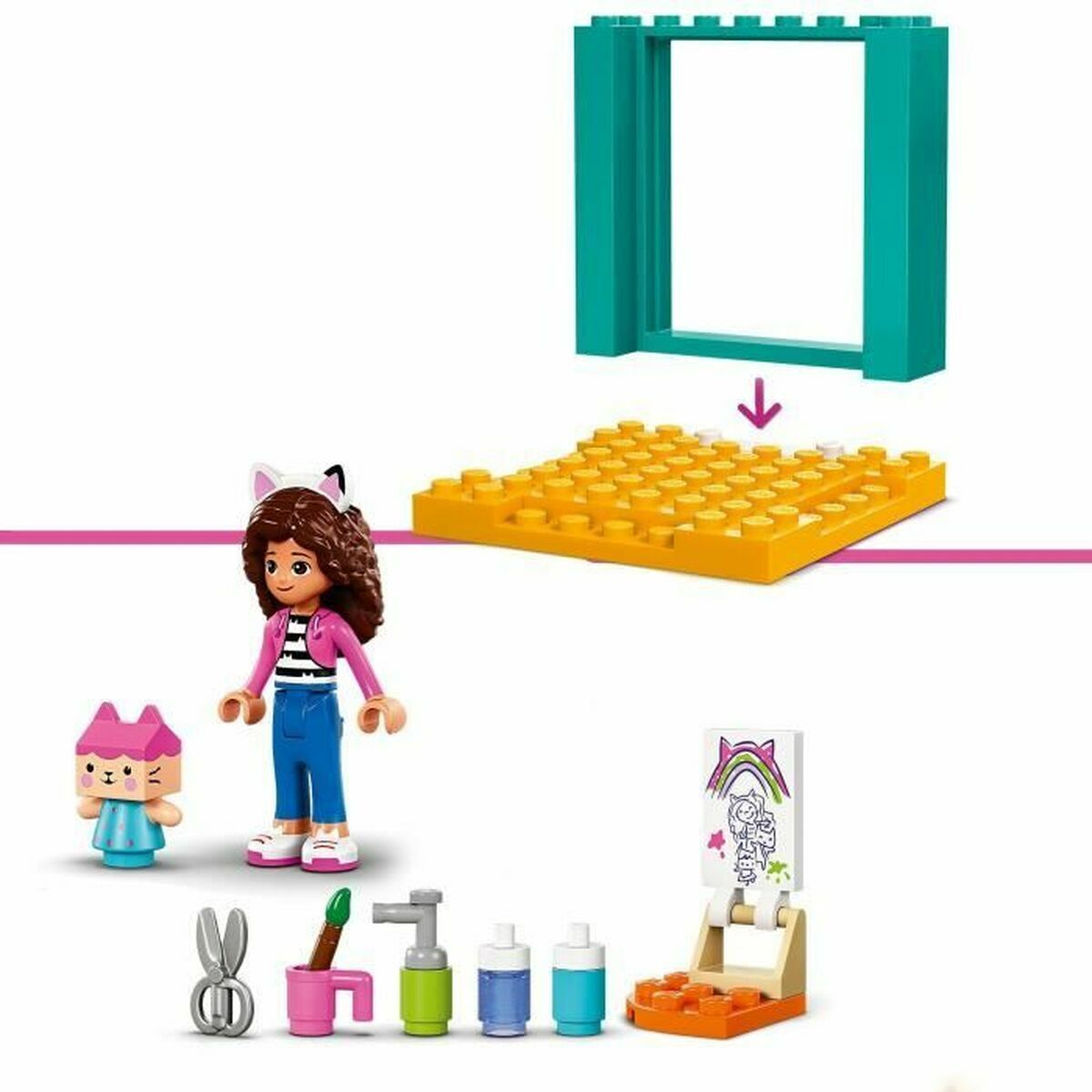 Statybos rinkinys Lego Gabby's Magical Dollhouse Spalvotas