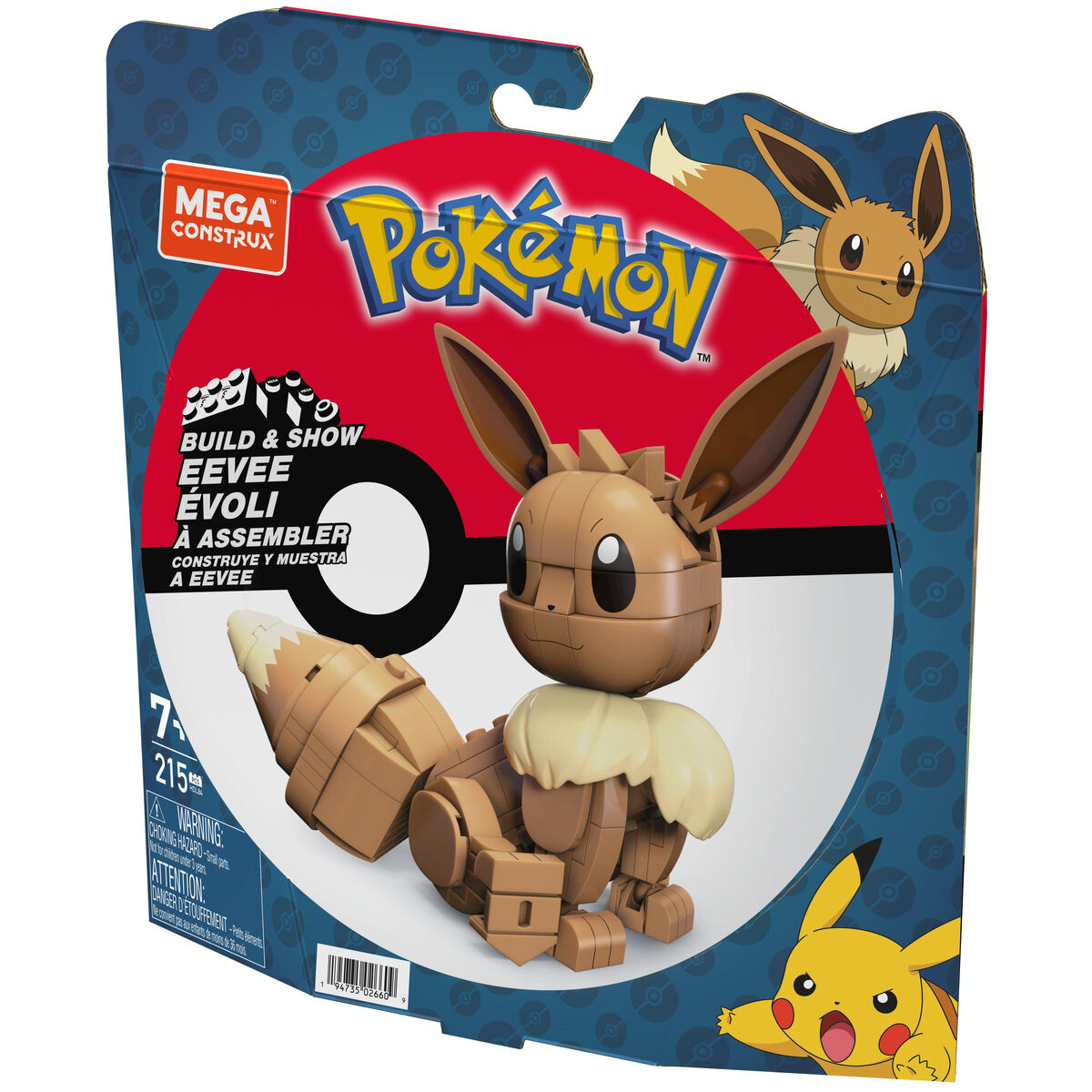 Sujungiama dalis Mega Construx  Eevee Medium + 7 metų 215 Dalys