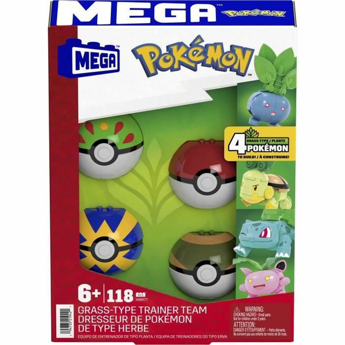 Statybos rinkinys Megablocks Pokemon HWR77