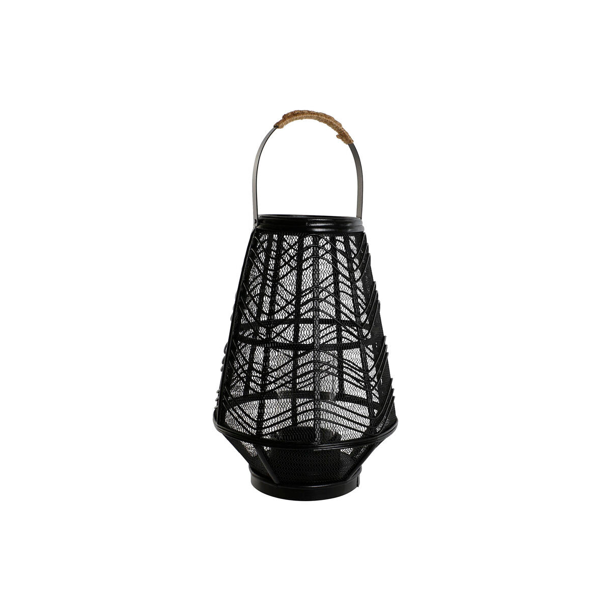 Žvakidė Home ESPRIT Juoda Metalinis 27,5 x 27,5 x 40 cm