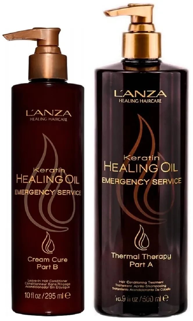 L'ANZA Keratin Healing Oil Emergency Service Part B atstatomoji priemonė 295 ml