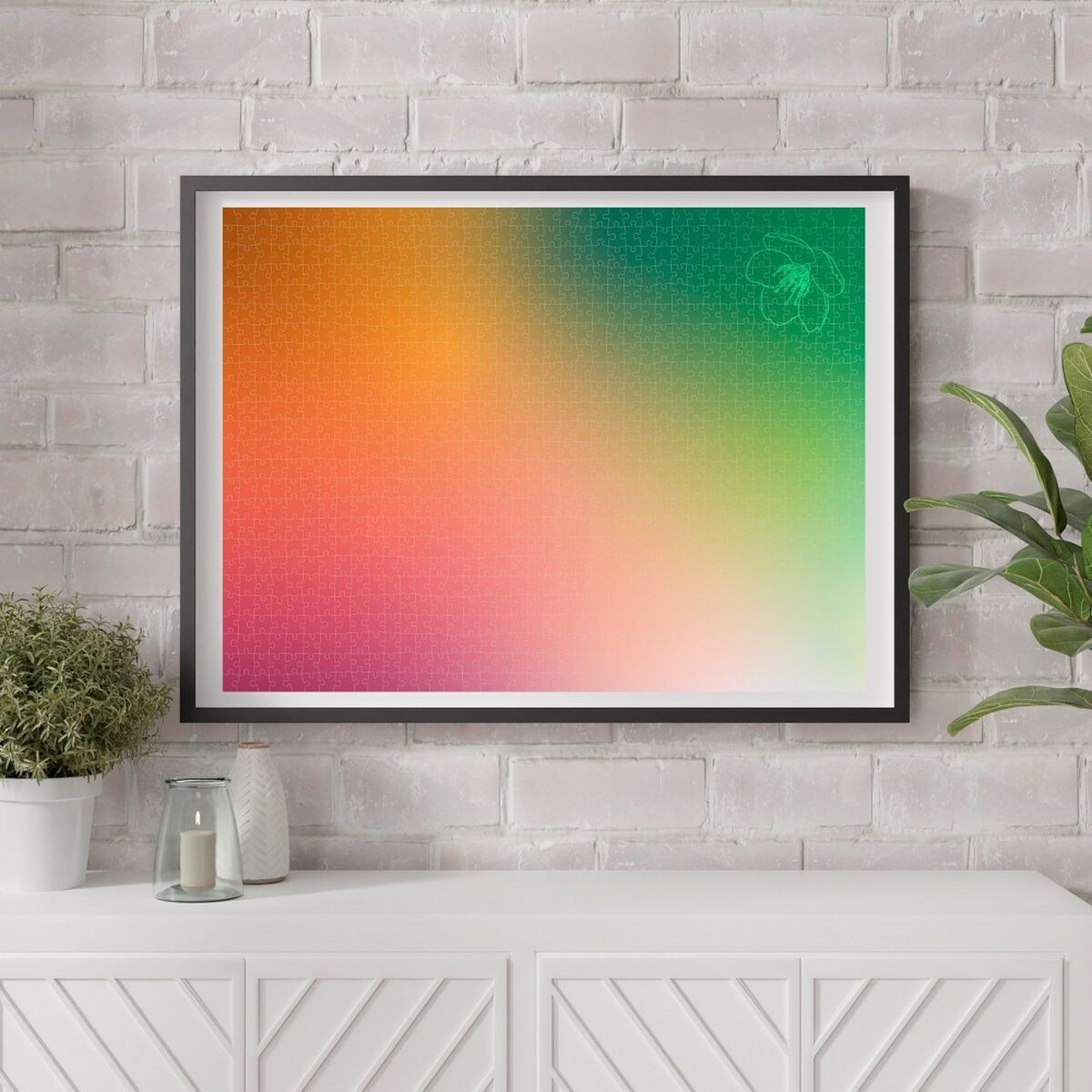 Dėlionė Colorbaby Season's Gradients Spring 68 x 50 cm (6 vnt.)