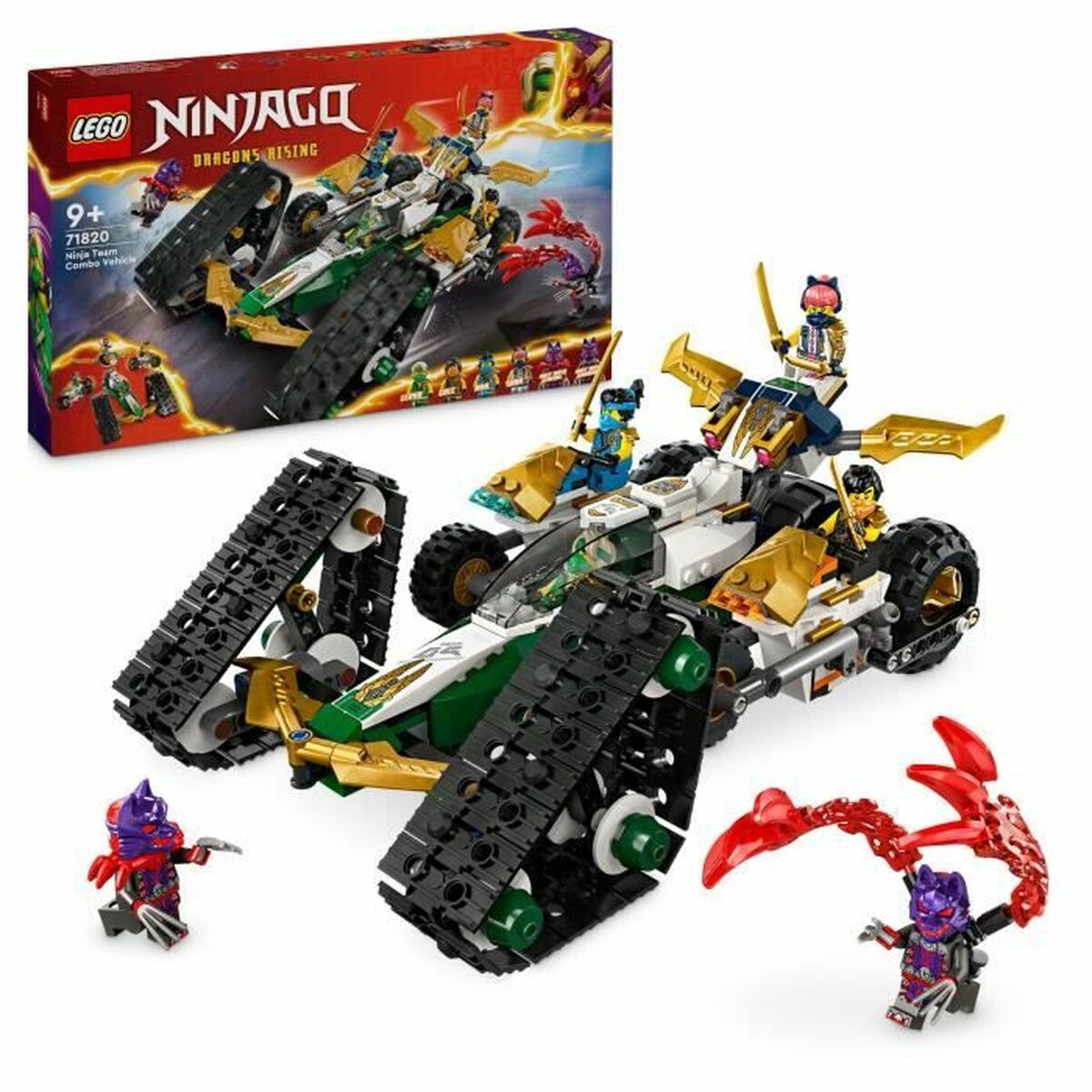 Statybos rinkinys Lego Ninja Team Combo Vehicle Spalvotas 576 Dalys