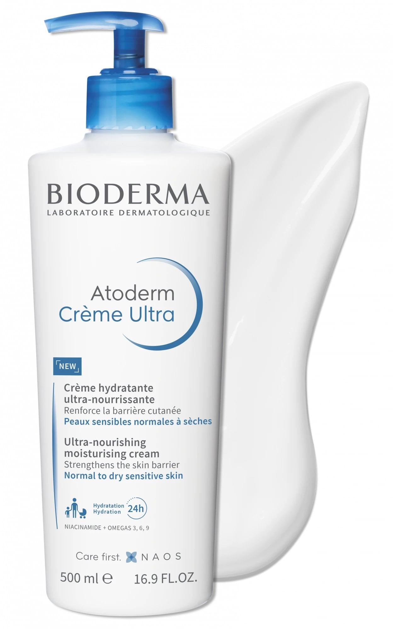 Bioderma Atoderm Ultra Nourishing Moisturising kūno kremas 500 ml