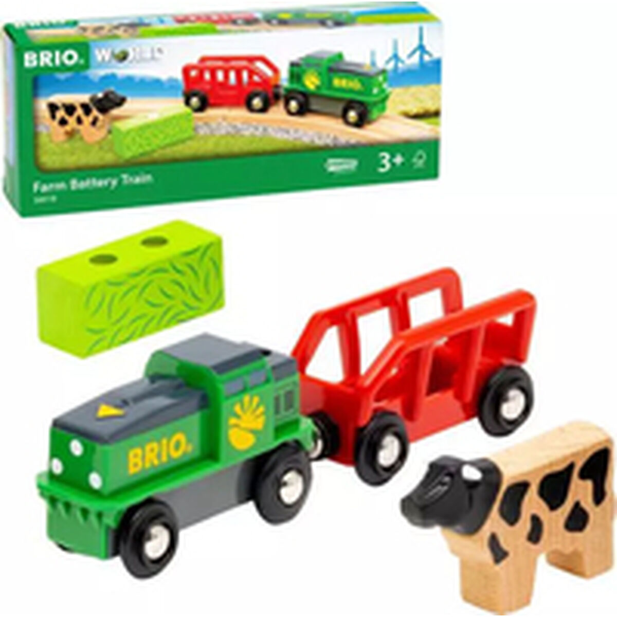 Traukinys Brio Farm battery train